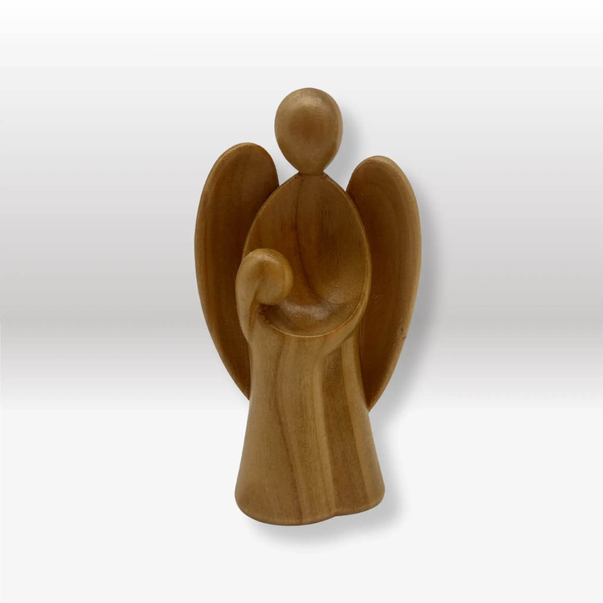 Schutzengel Modern Vertrauen Mädchen kirschholz