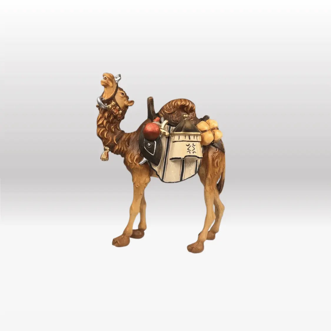 Kamel mit Gepäck Krippenfigur von Kostner-1