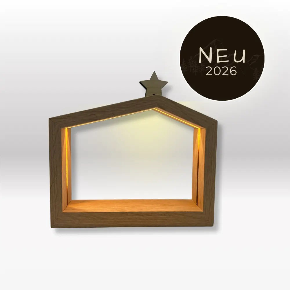 Krippenhaus: "Akantus Design - Familienhaus" Eiche natur