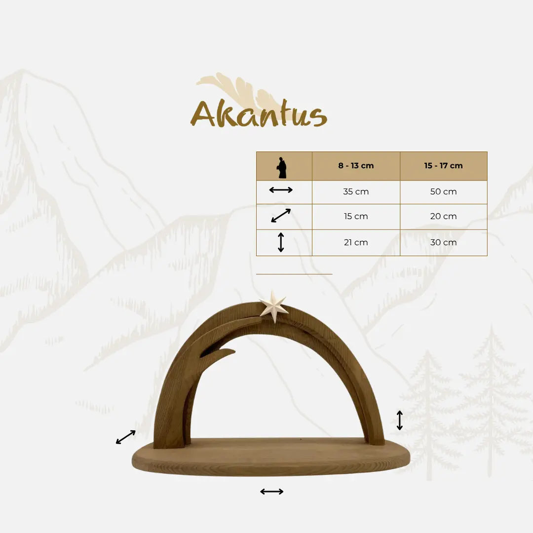 Größentabelle Krippenstall: "Leonardo"