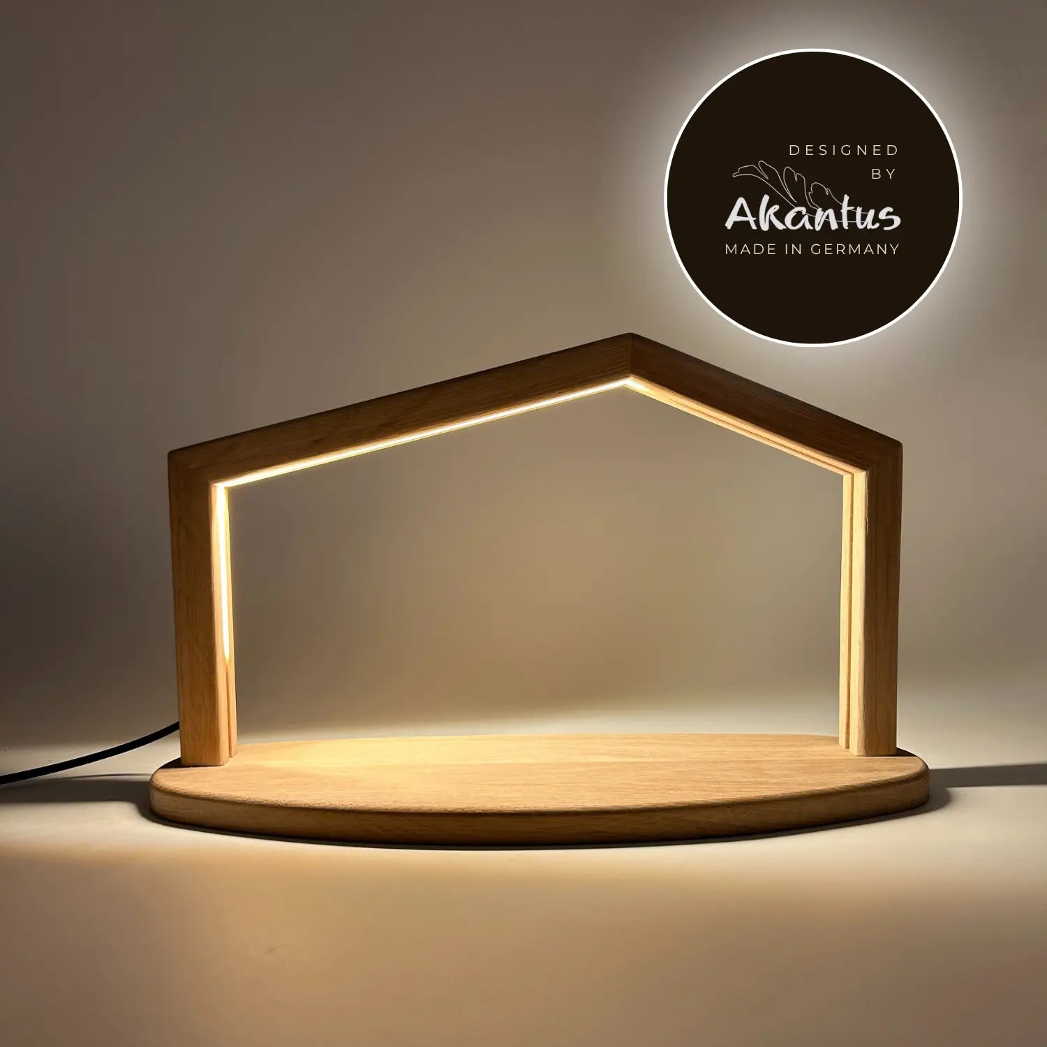 Krippenstall: "Akantus Design" Eiche