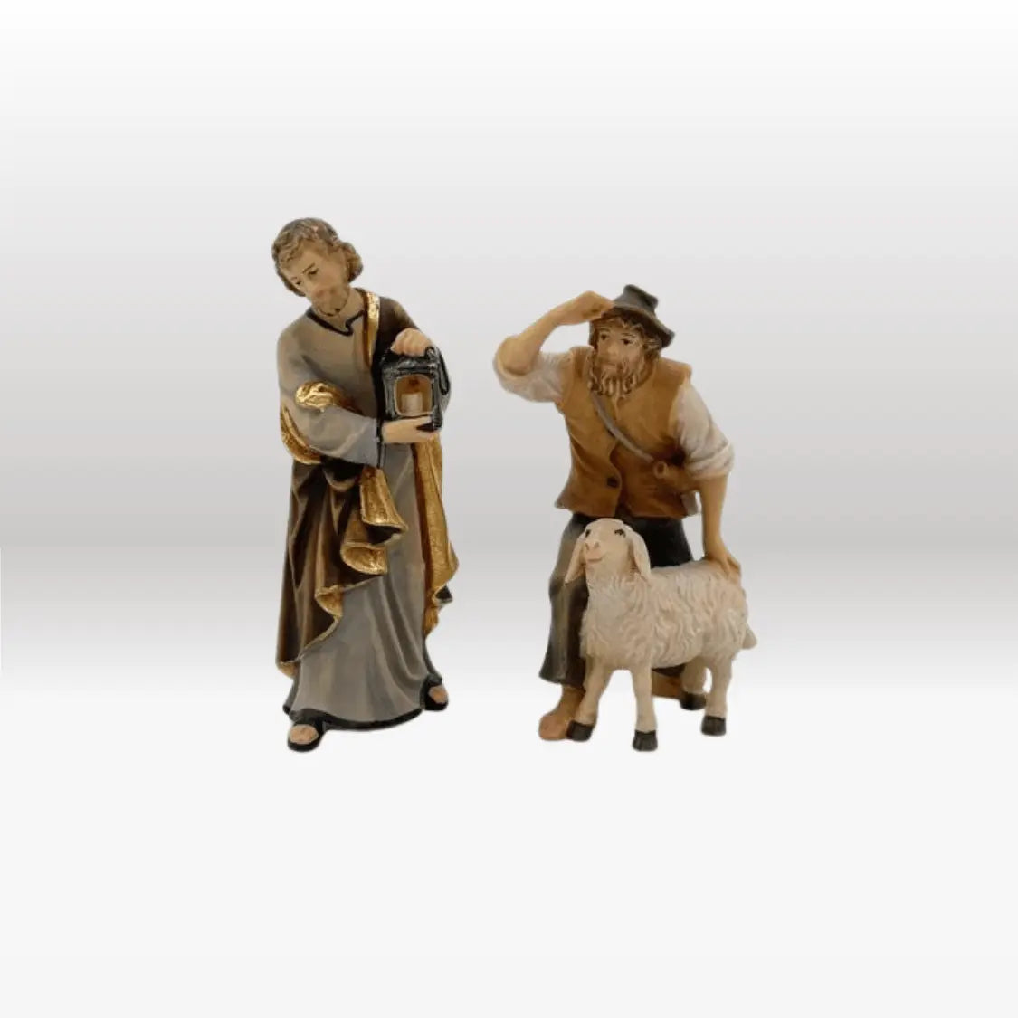 Hirte schauend mit Schaf von Kostner-5