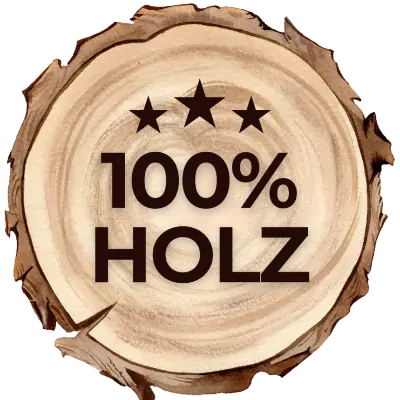100 Prozent echtes Holz