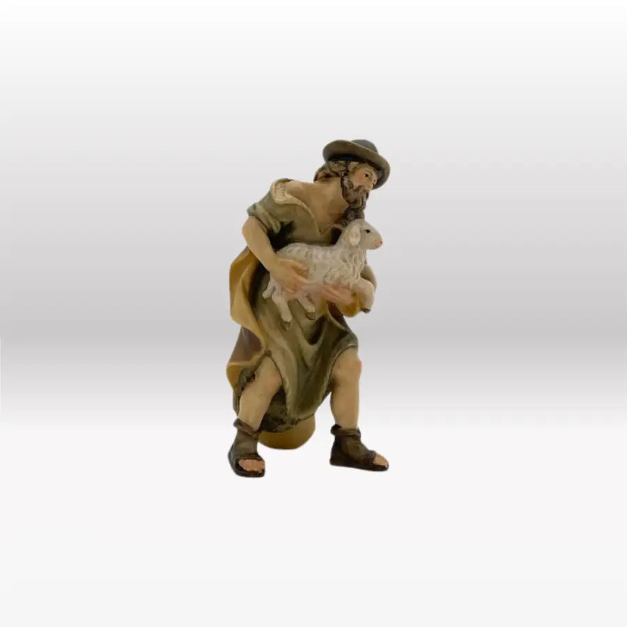 Hirte stehend mit Schaf von Heimatkrippe-1