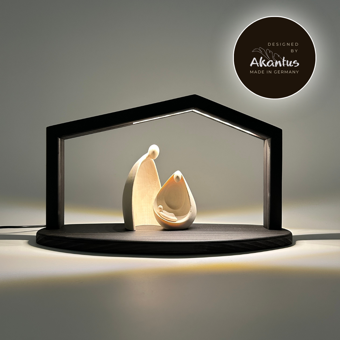 Heilige Familie Ambiente Design mit Stall "Akantus Design" stone