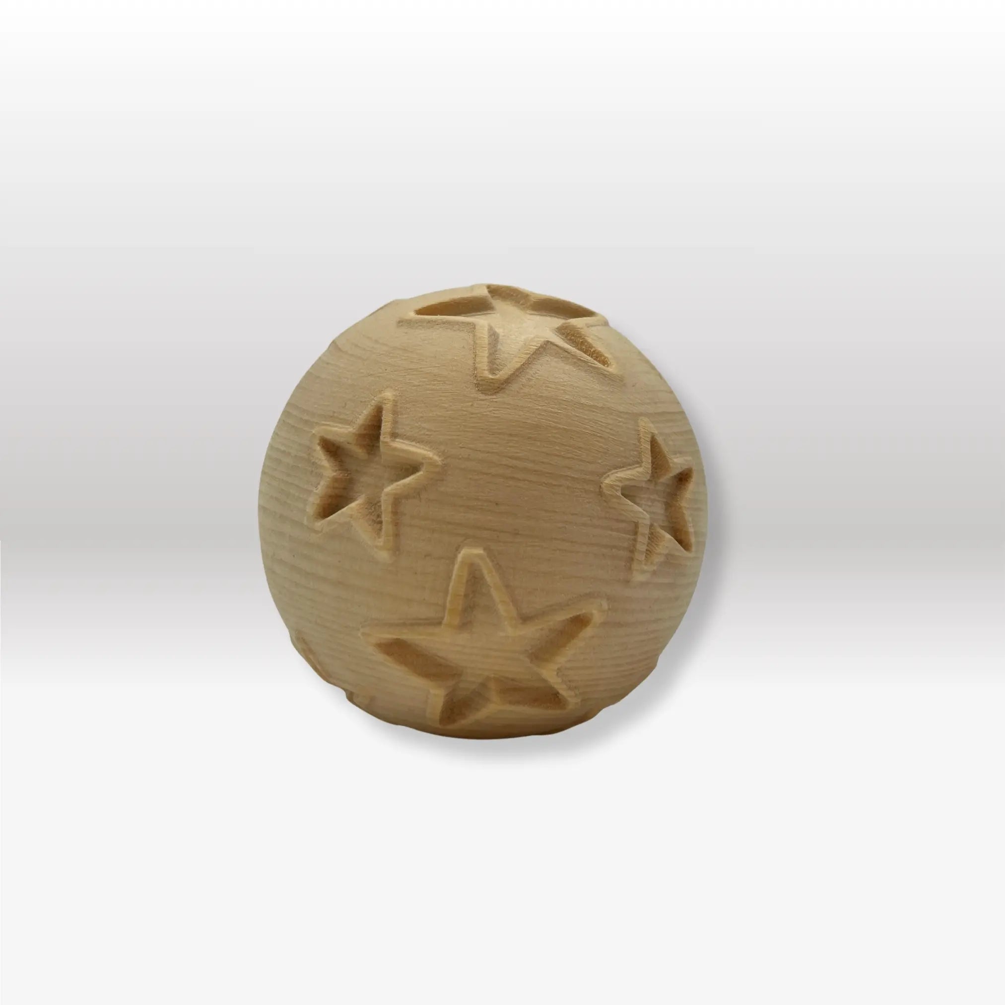 Zirbenkugel mit Motive "Sterne"