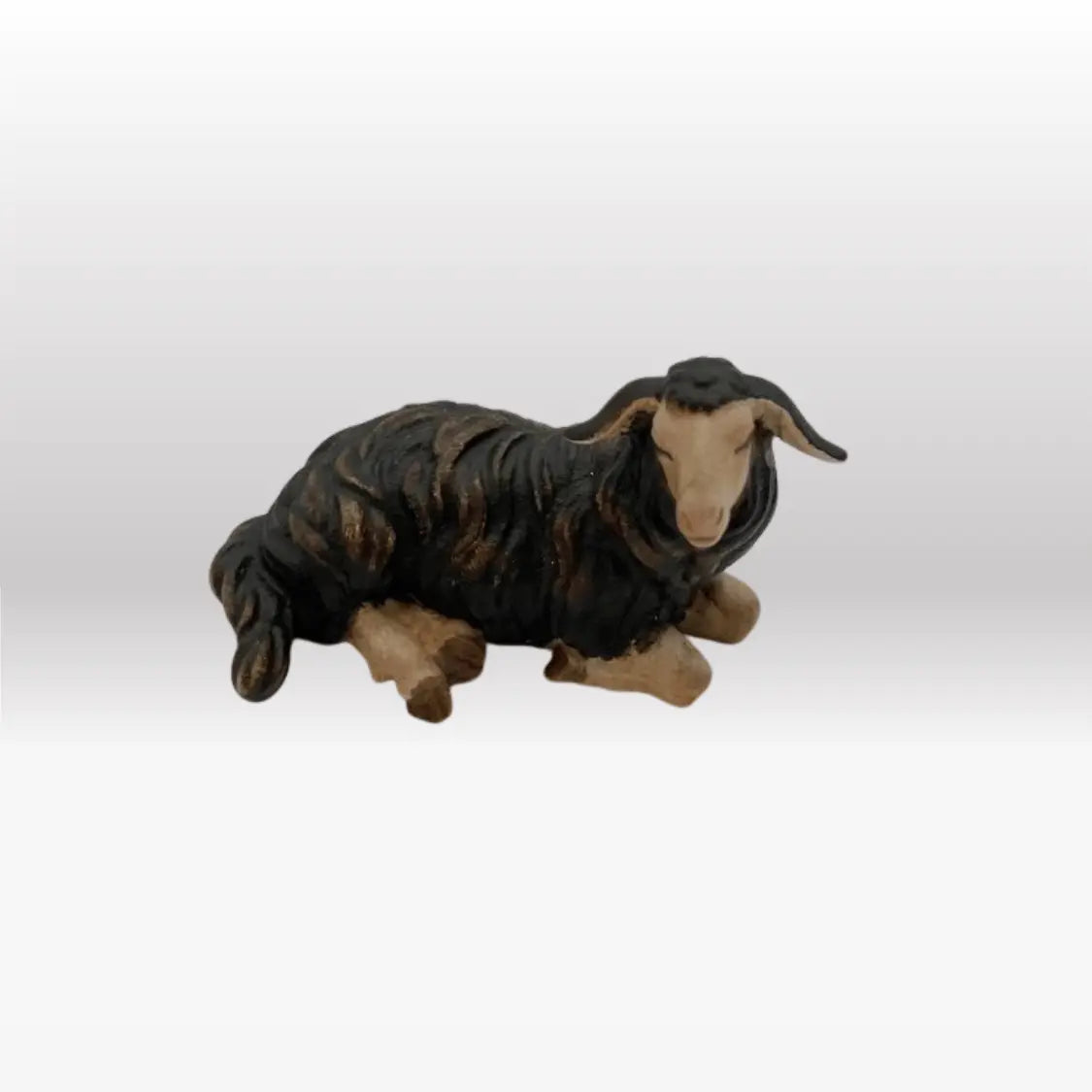 Schaf schwarz liegend von Kostner-2