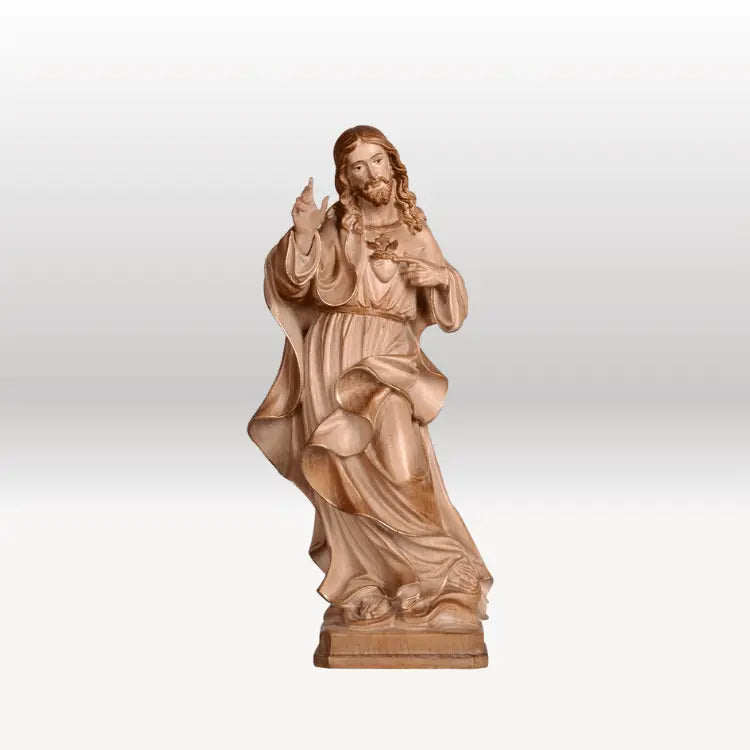 Herz Jesu (barock) 3-fach gebeizt