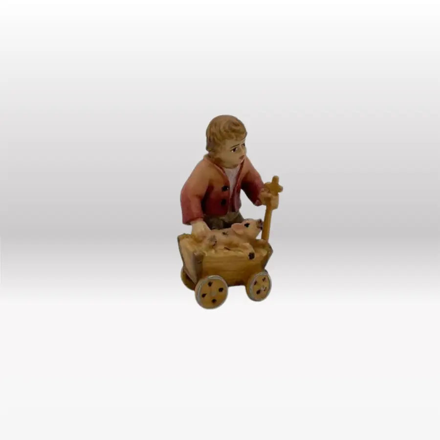 Kind mit Karren von Heimatkrippe-3