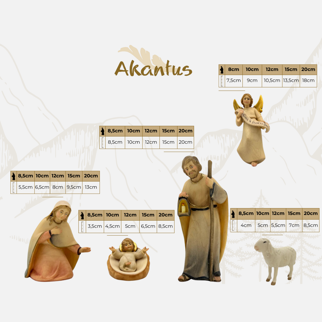 Adventskalender Nr. 2: von Licht mit Stall "Akantus Design" brown