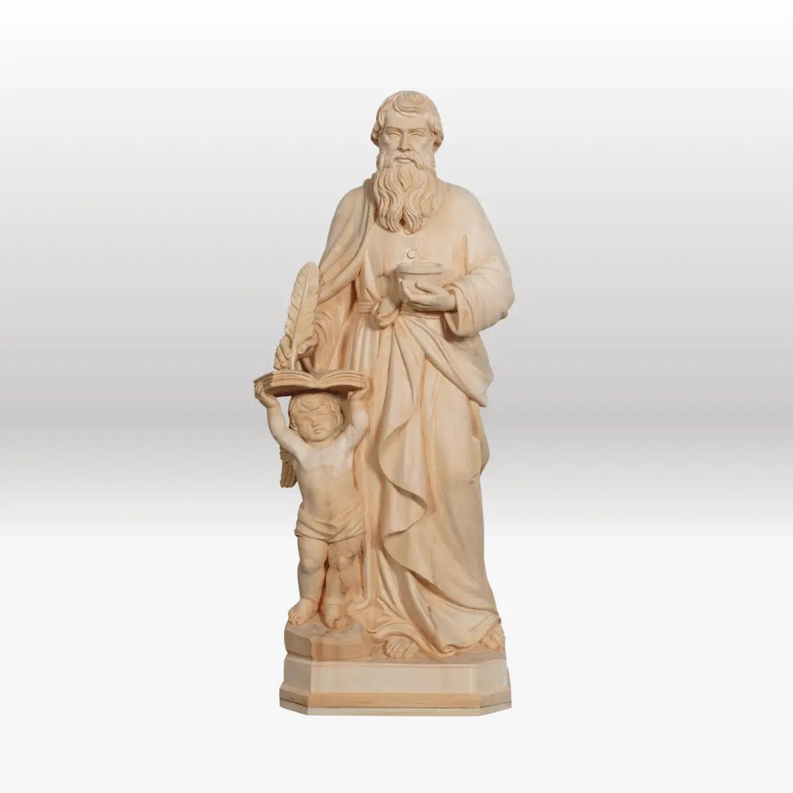 Heiliger Matthäus Evangelist mit Engel natur