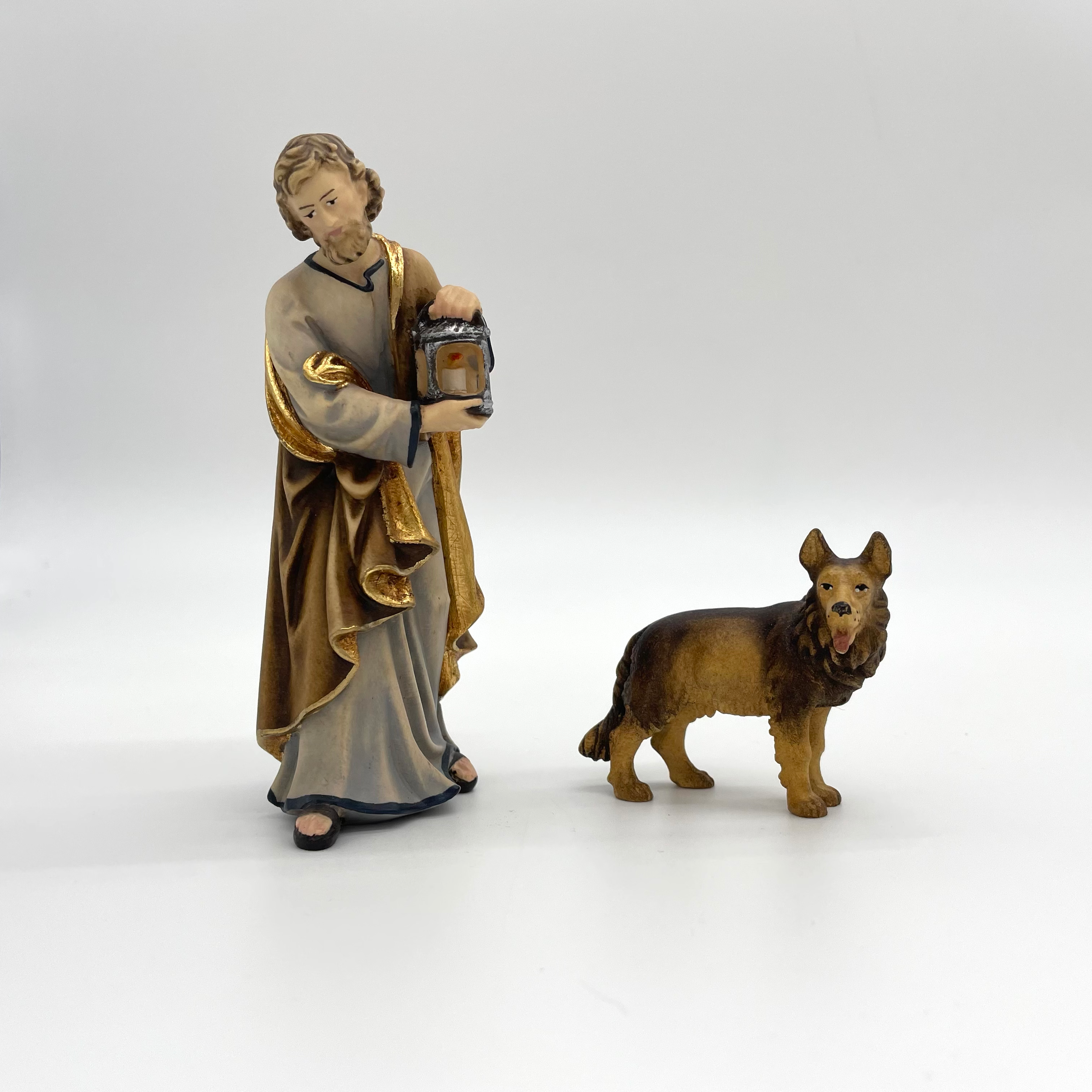 Schäferhund Krippenfigur von Kostner