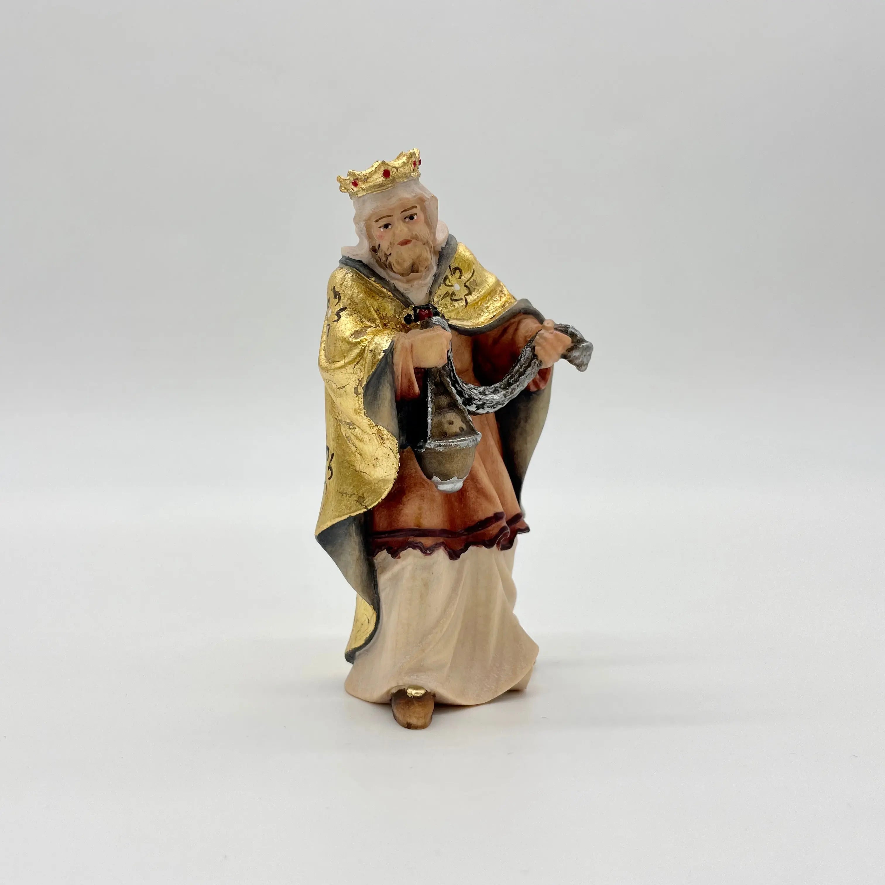 König Weiß Krippenfigur von Heimatkrippe