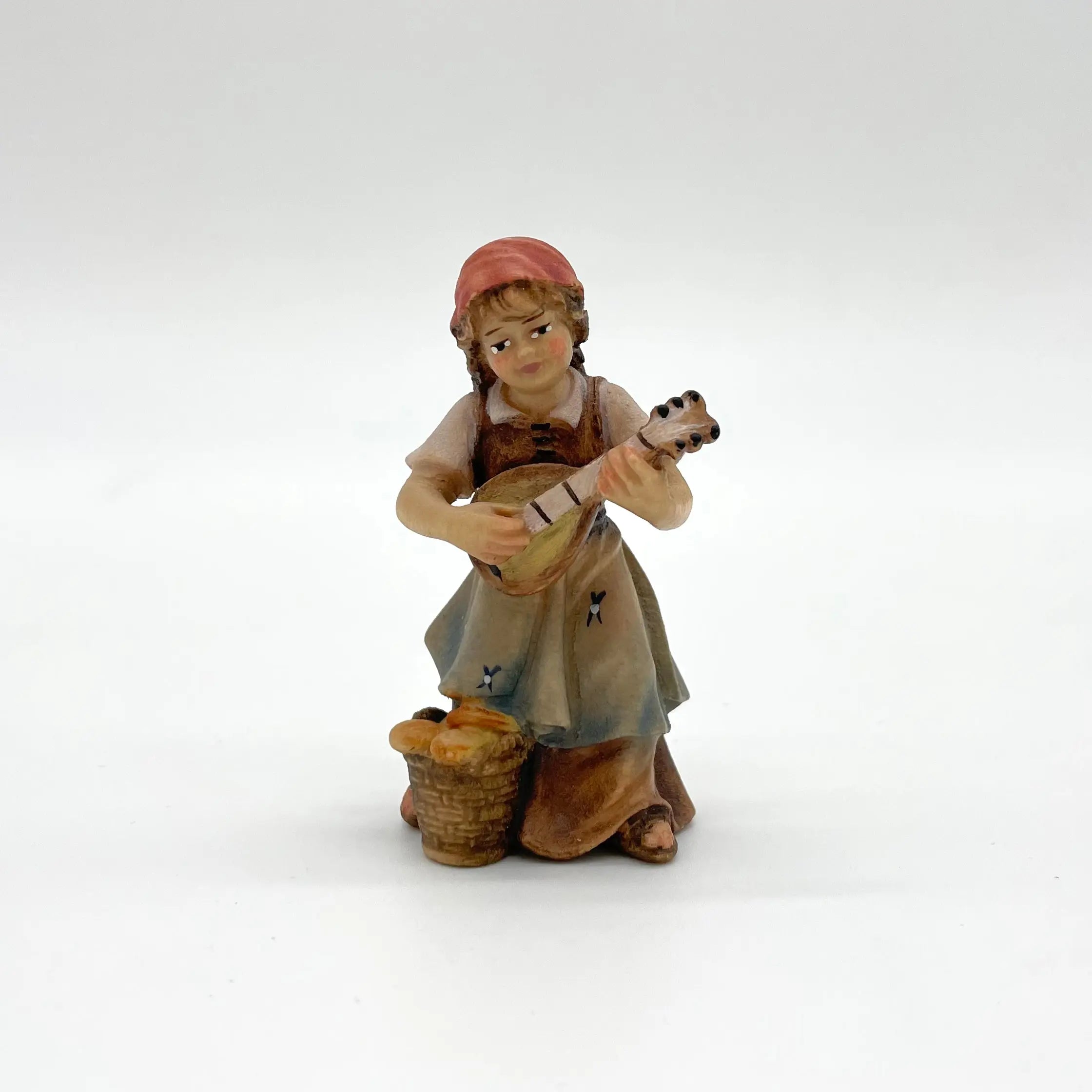 Mädchen mit Mandoline Krippenfigur von Heimatkrippe